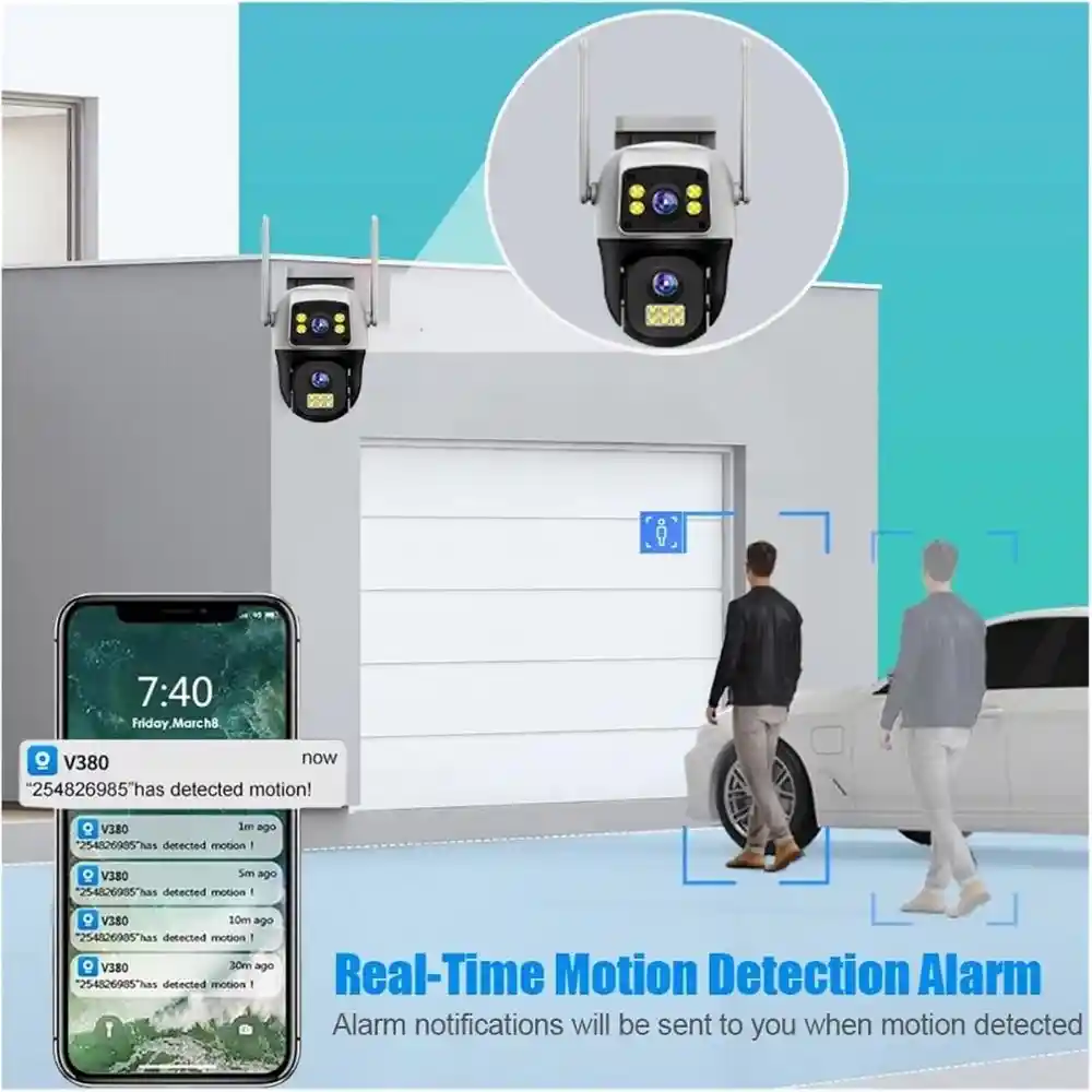 v380 pro dual lens wi-fi camera with 4g sim