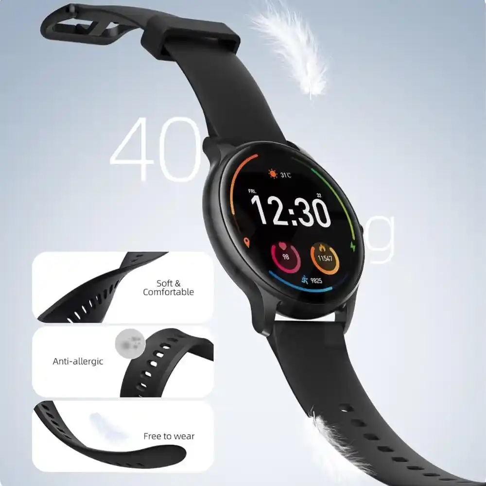 qcy watch gt smart watch retina amoled display