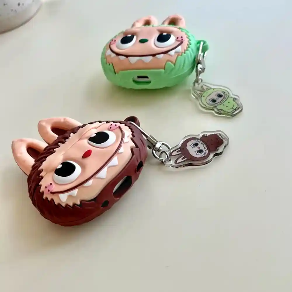 Cute Cartoon 3D Silicone Protective Shell Hard Box Labubu Earbuds price in bangladesh