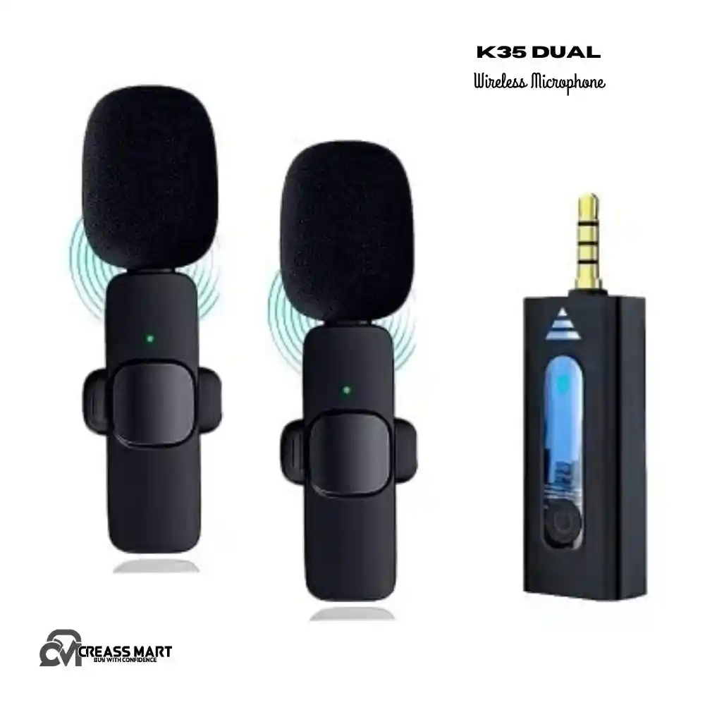 K35 Dual Wireless Microphone