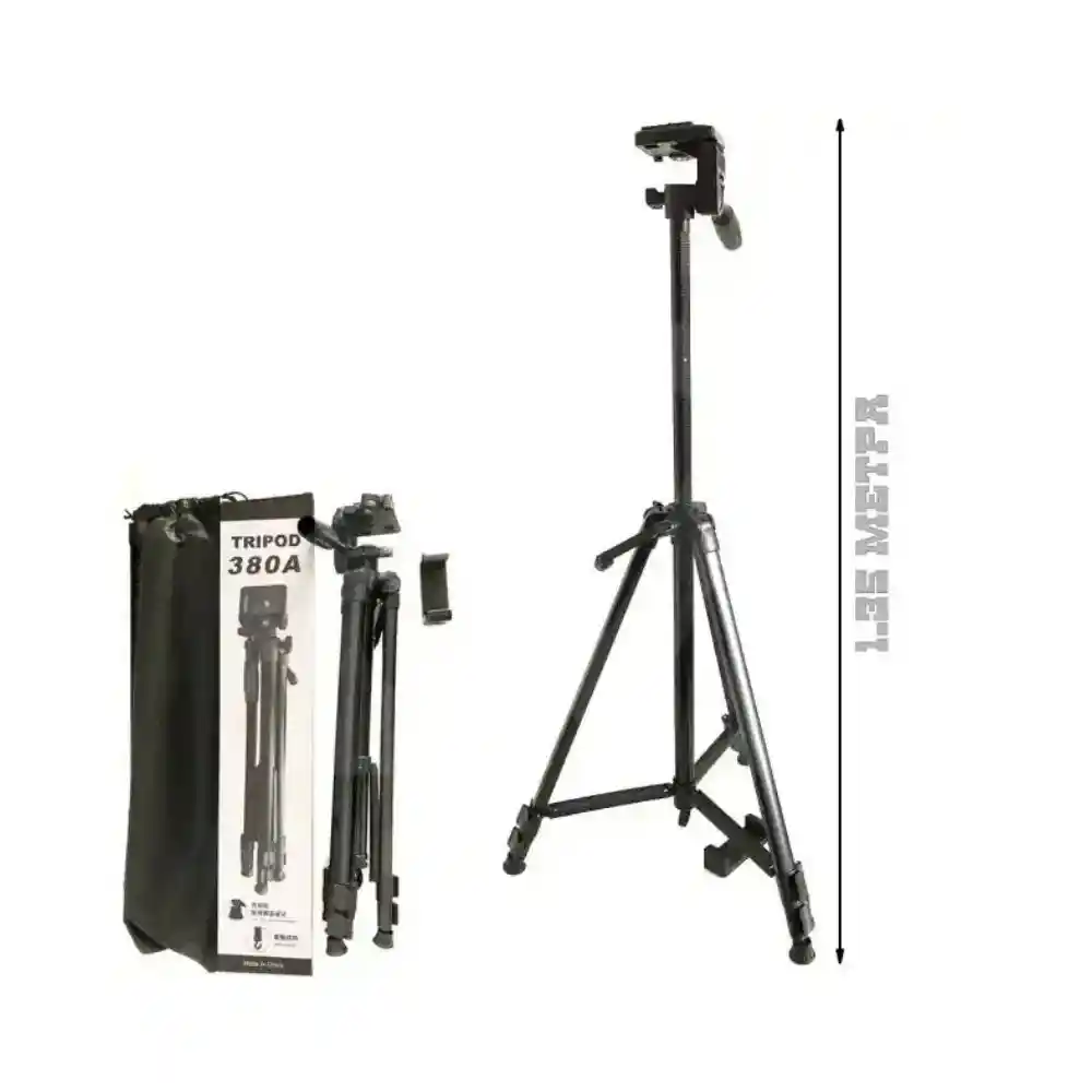 Tripod 380A for Camera Stand With Phone Holder