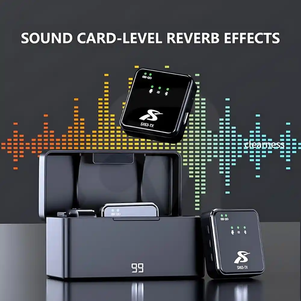 SX63 Wireless Microphone with Charging Case