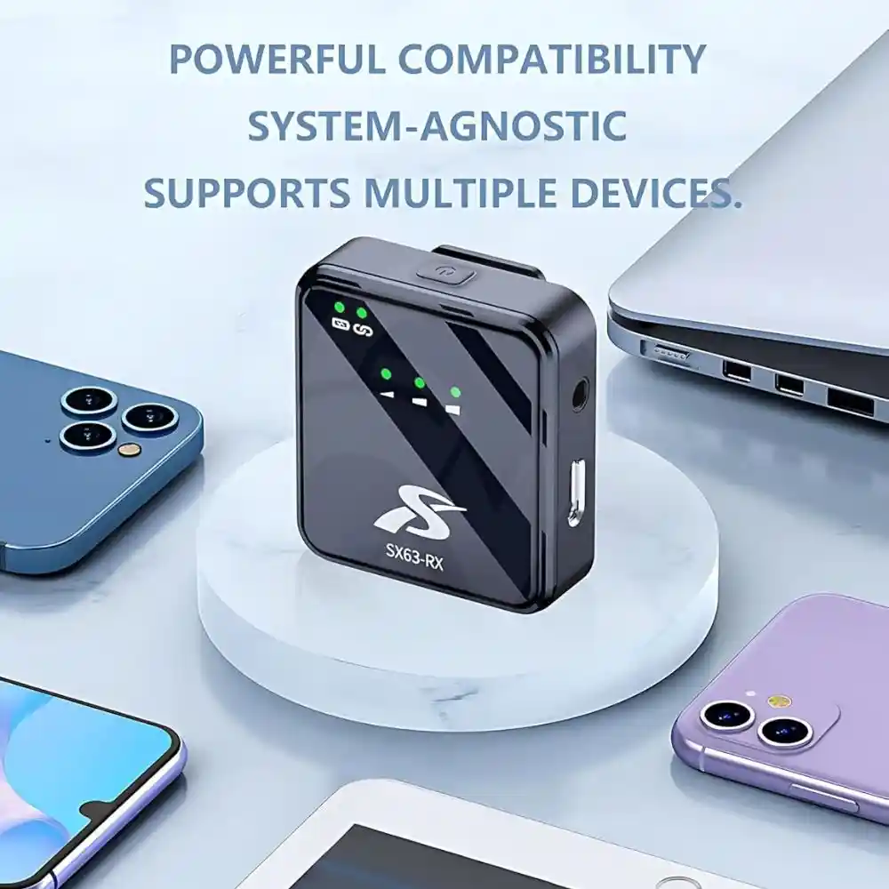 SX63 Wireless Microphone with Charging Case