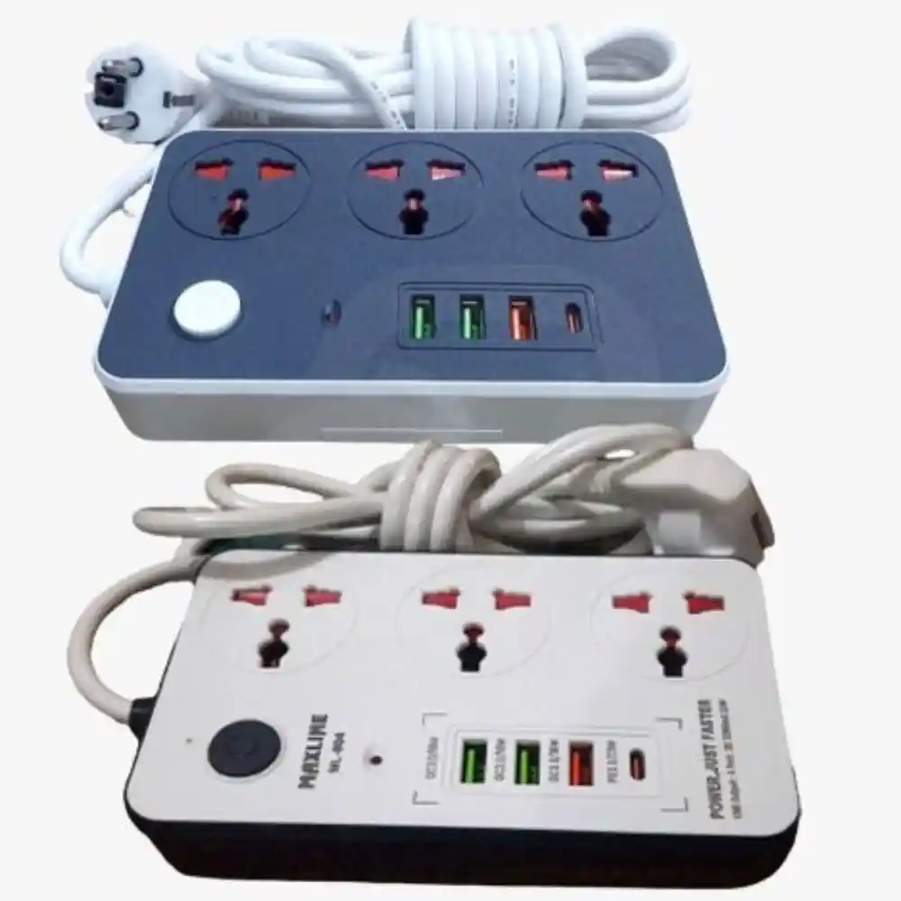 Maxline ML 804 4 USB Fast Charging Multiplug 