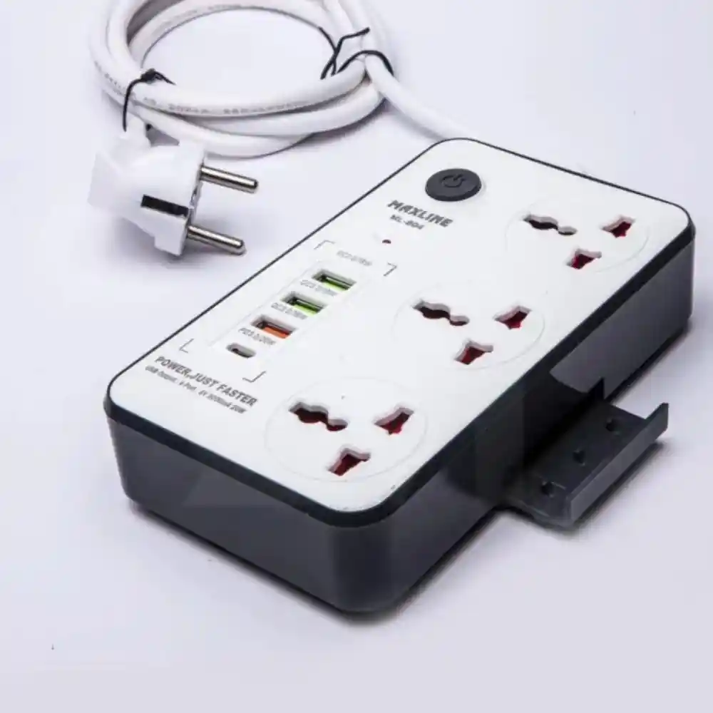 Maxline ML 804 4 USB Fast Charging Multiplug 