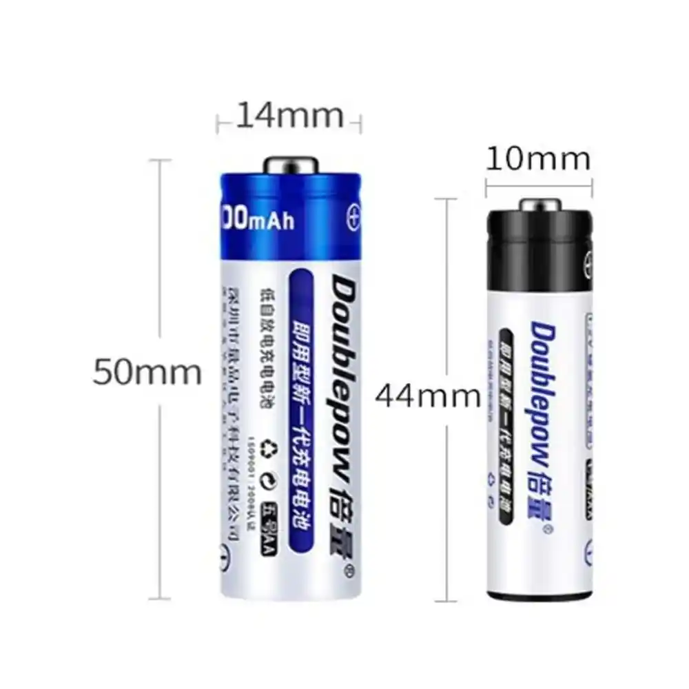 Doublepow AA 600mAh NiMH Rechargeable Battery (4pcs) 