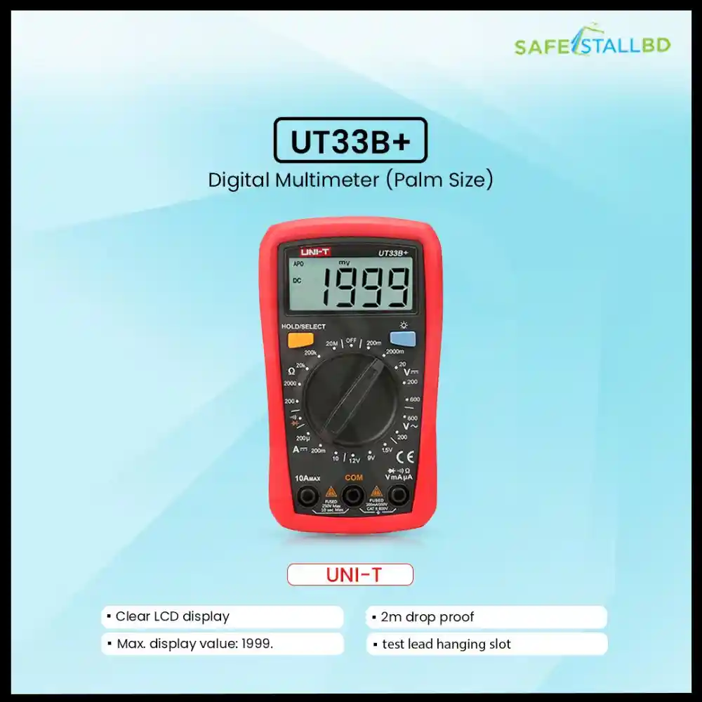 Uni-t Ut33b+ Digital Multimeter (Palm Size)