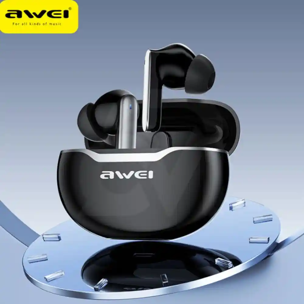 Awei T50 Wireless Headphones Bluetooth 5.3 Earbuds With Mic
