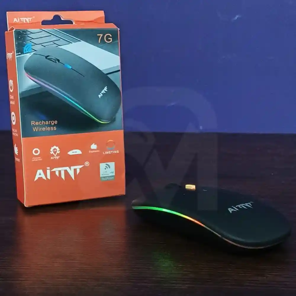Aittvt 7G Wireless Rechargeable RGB Office Mouse