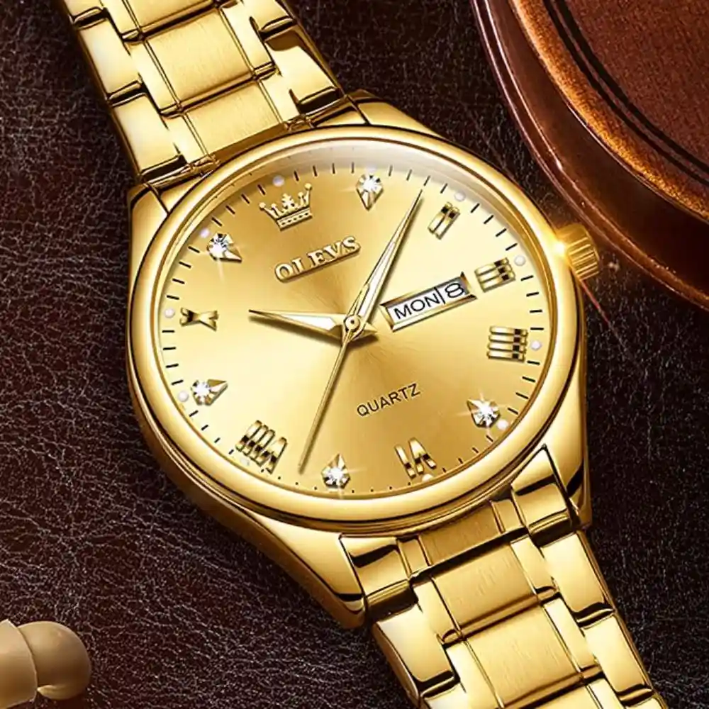 Olevs Luxury Menu2019s Quartz Watch