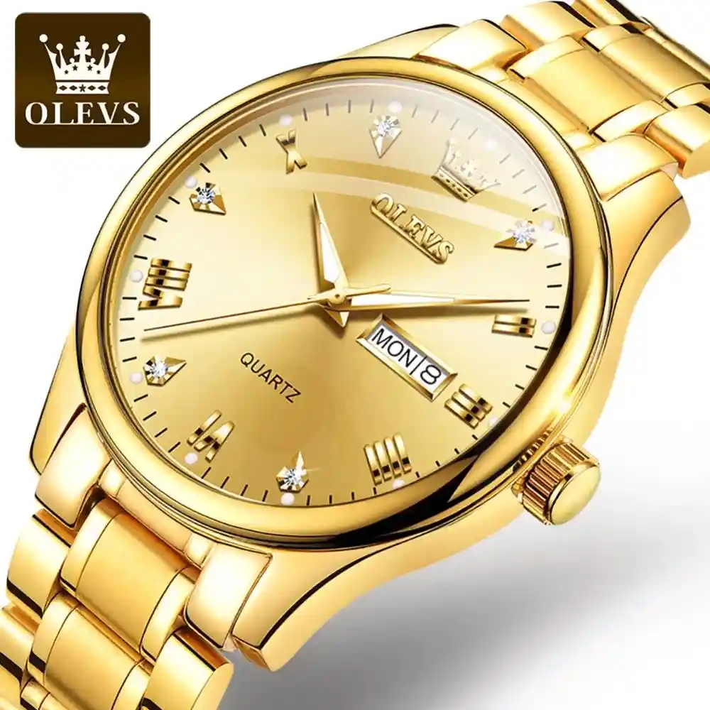 Olevs Luxury Menu2019s Quartz Watch
