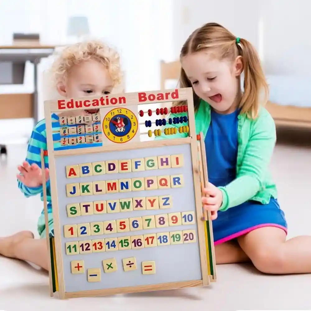 Educational-Learning -Double-sided -Wooden-Writing-Board