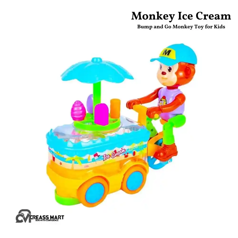 Bump-and-Go-Monkey-Ice-Cream-Toy-for-Kids