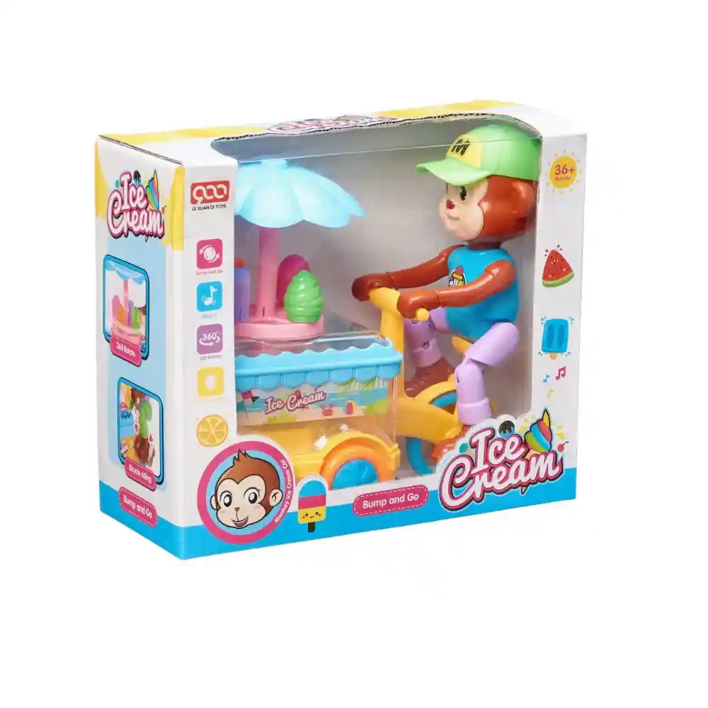 Bump-and-Go-Monkey-Ice-Cream-Toy-for-Kids