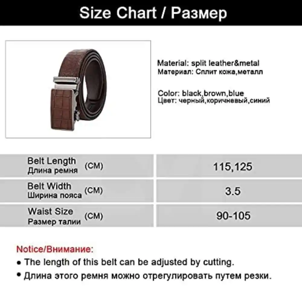 Men's-Crocodile-Leather-Belt