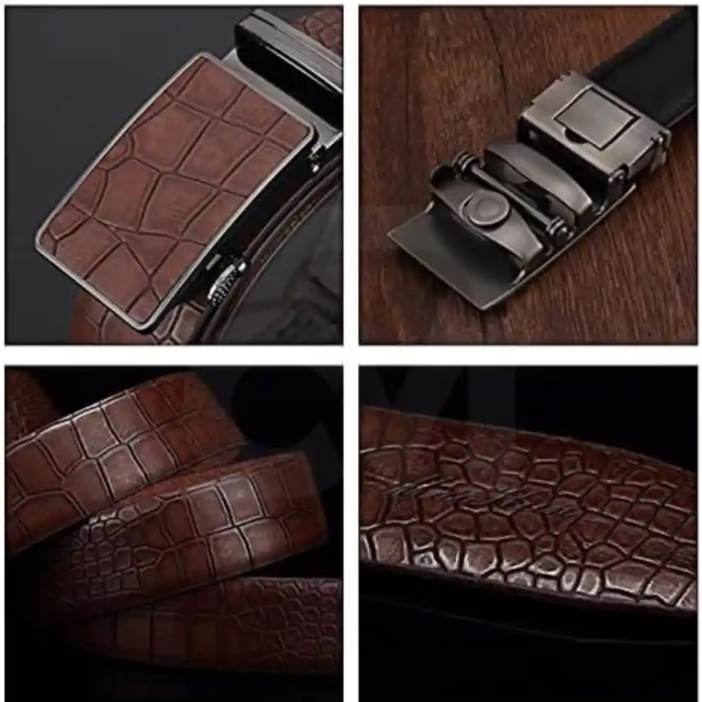Men's-Crocodile-Leather-Belt
