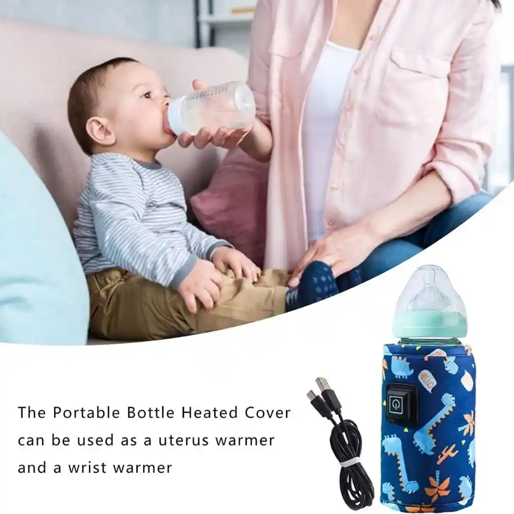 Portable USB Insulated Baby Bottle Warmer & Stroller Bag