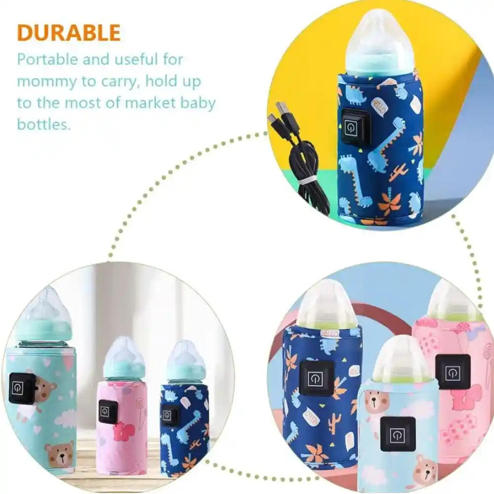 Portable USB Insulated Baby Bottle Warmer & Stroller Bag