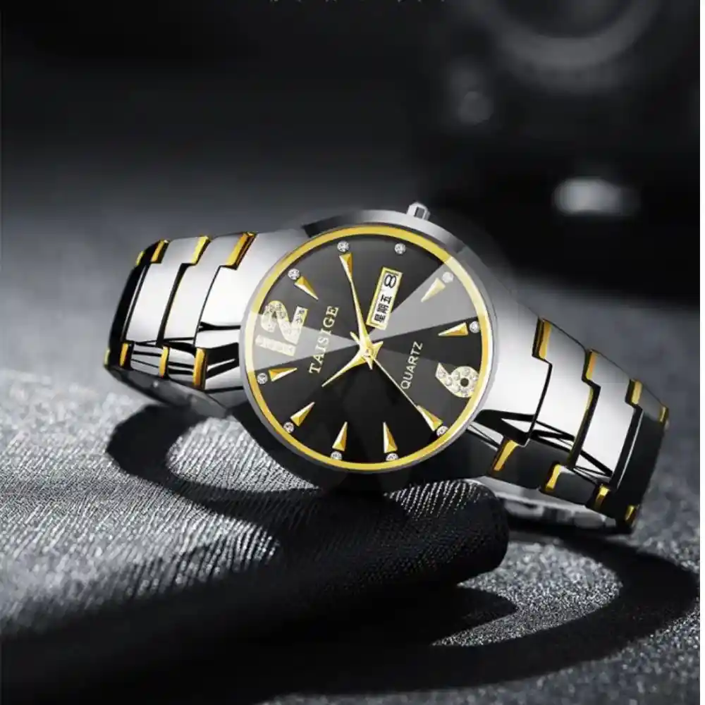 Feiwo Stainless Steel Couple Watch