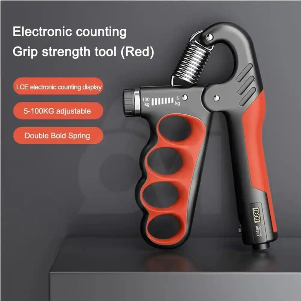 Adjustable Hand Grip Strengthener with Counter