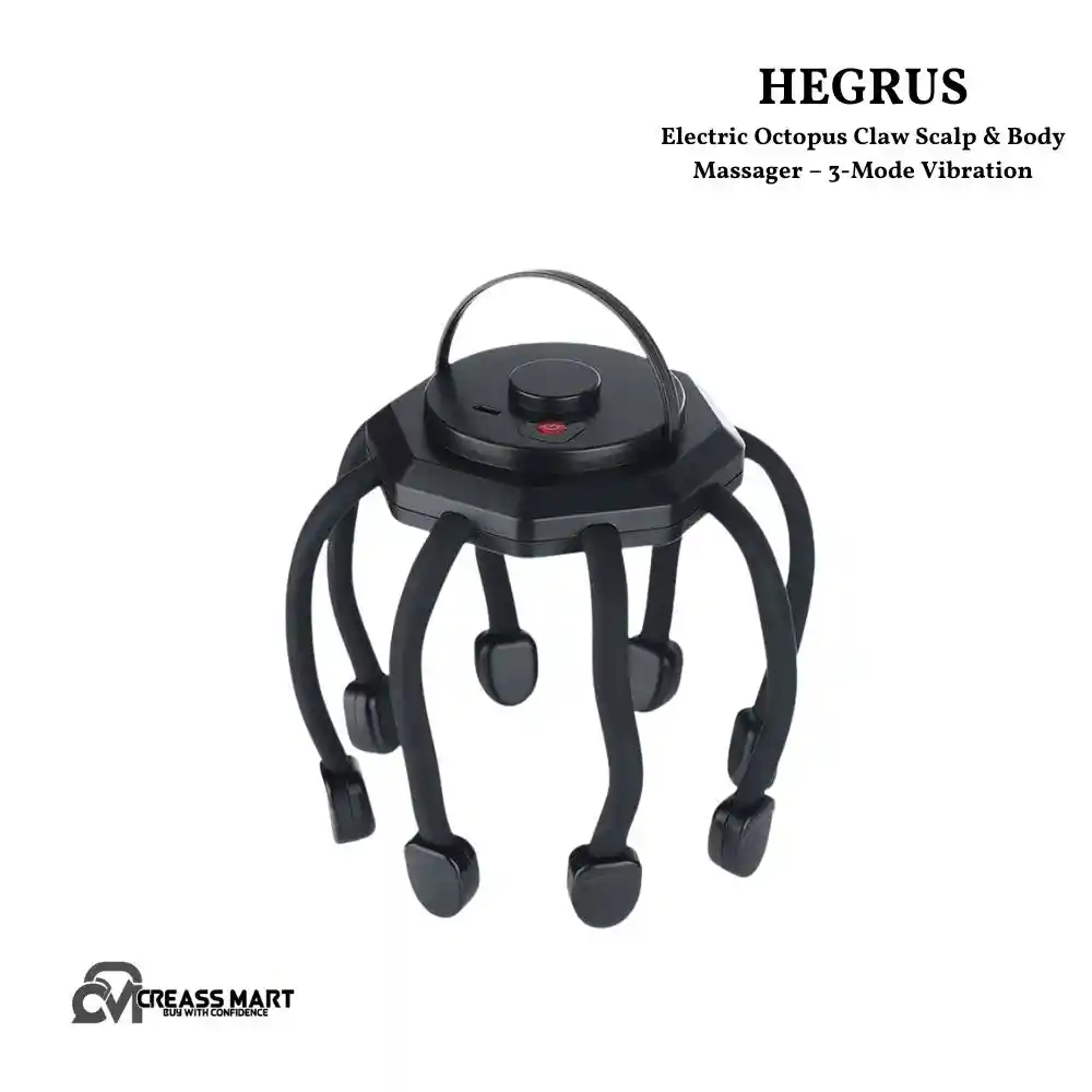 HEGRUS-Electric-Octopus-Claw Scalp-Body-Massager - 3-Mode-Vibration