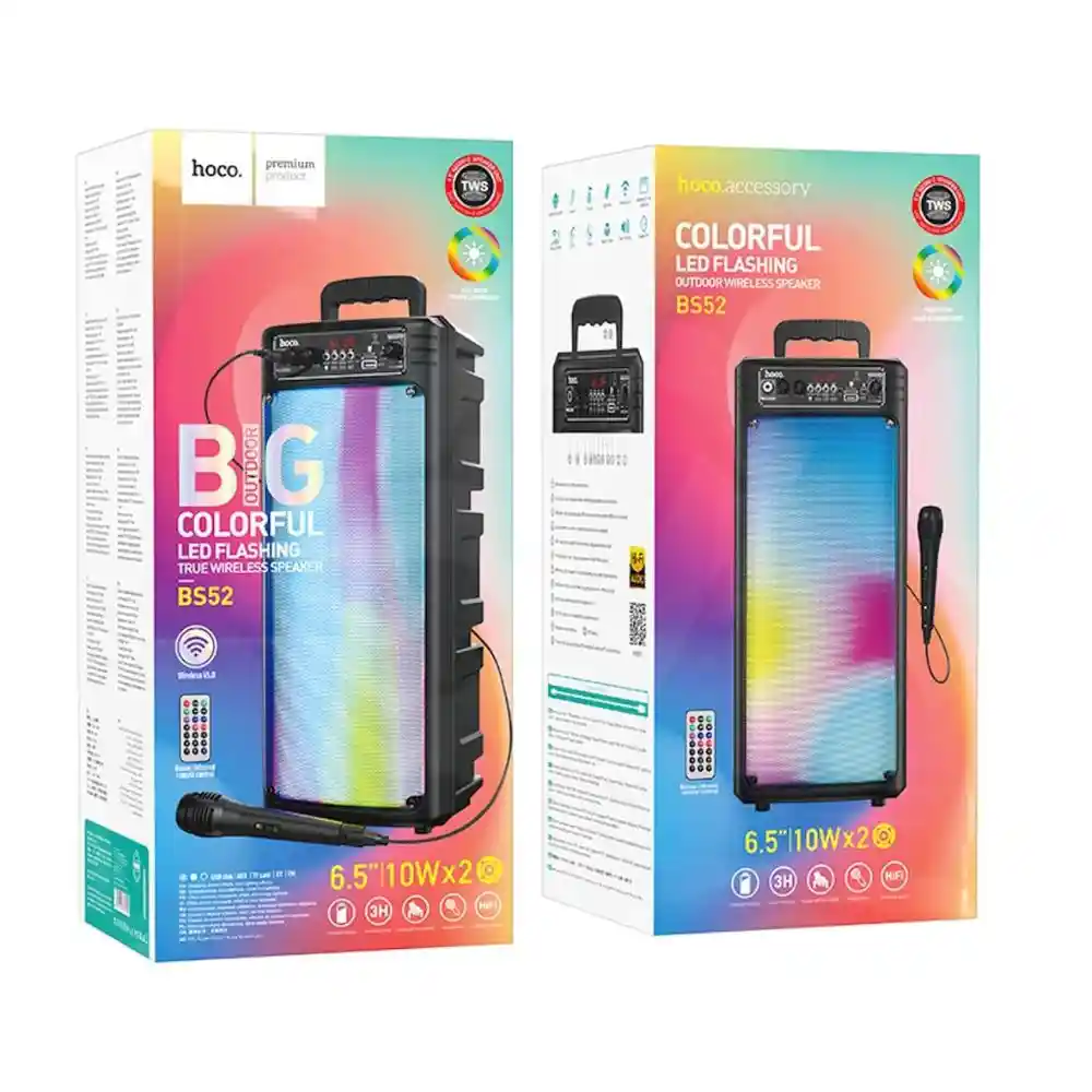  Hoco-BS52-20W-Colorful-Karaoke-Bluetooth-Speaker