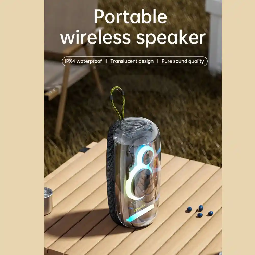 AWEI KA32 Bluetooth Speaker Pairing Music Player Colorful Light