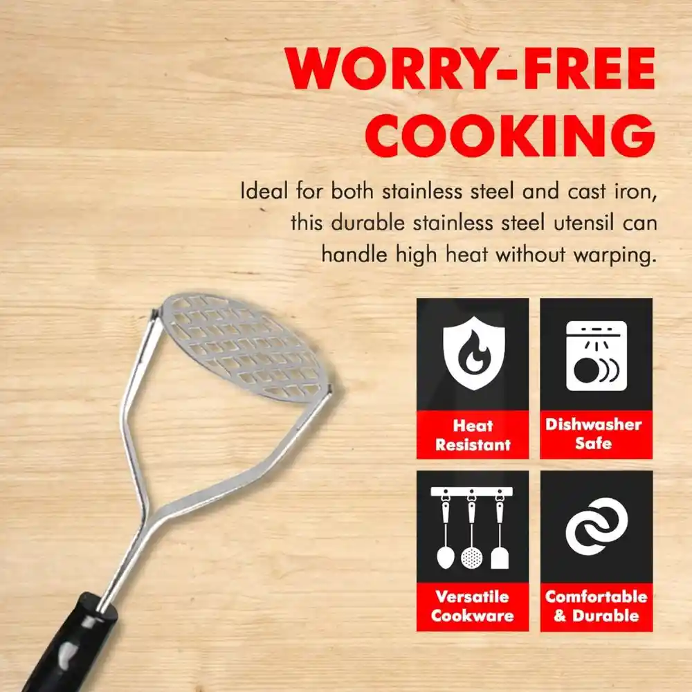Stainless Steel Potato Masher & Crusher Tool