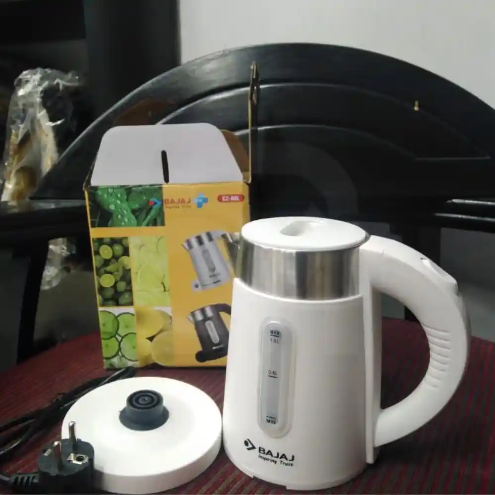 Bajaj majesty new 1 litre cordless kettle white price