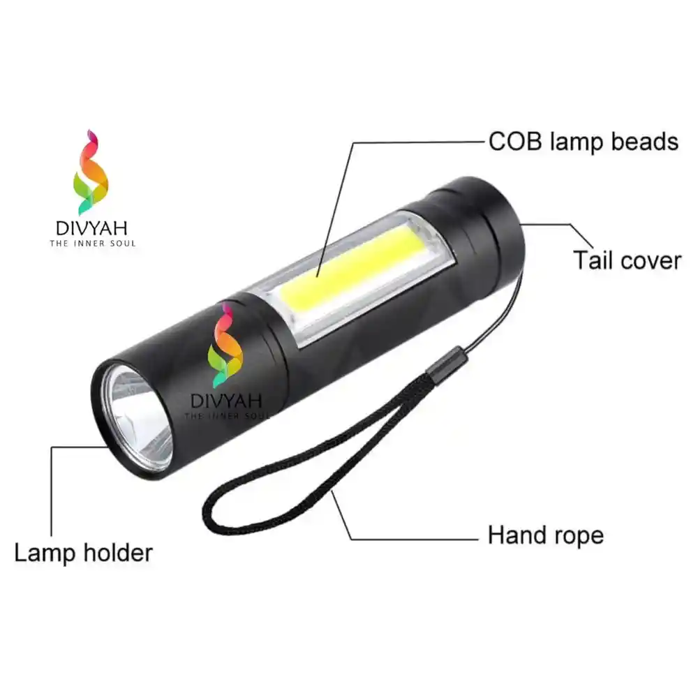 COB LED Flash Light 3800LM XPE
