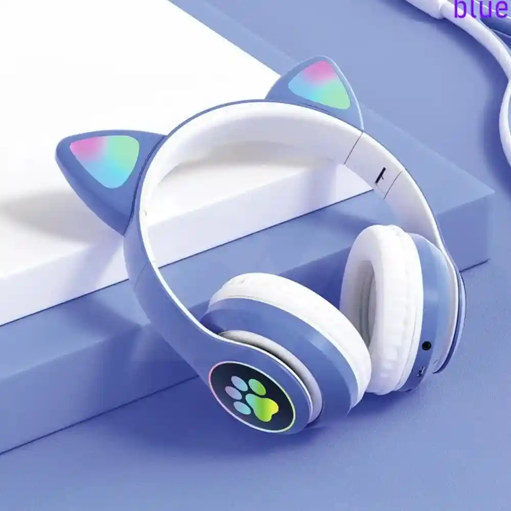 led cat ear headphones