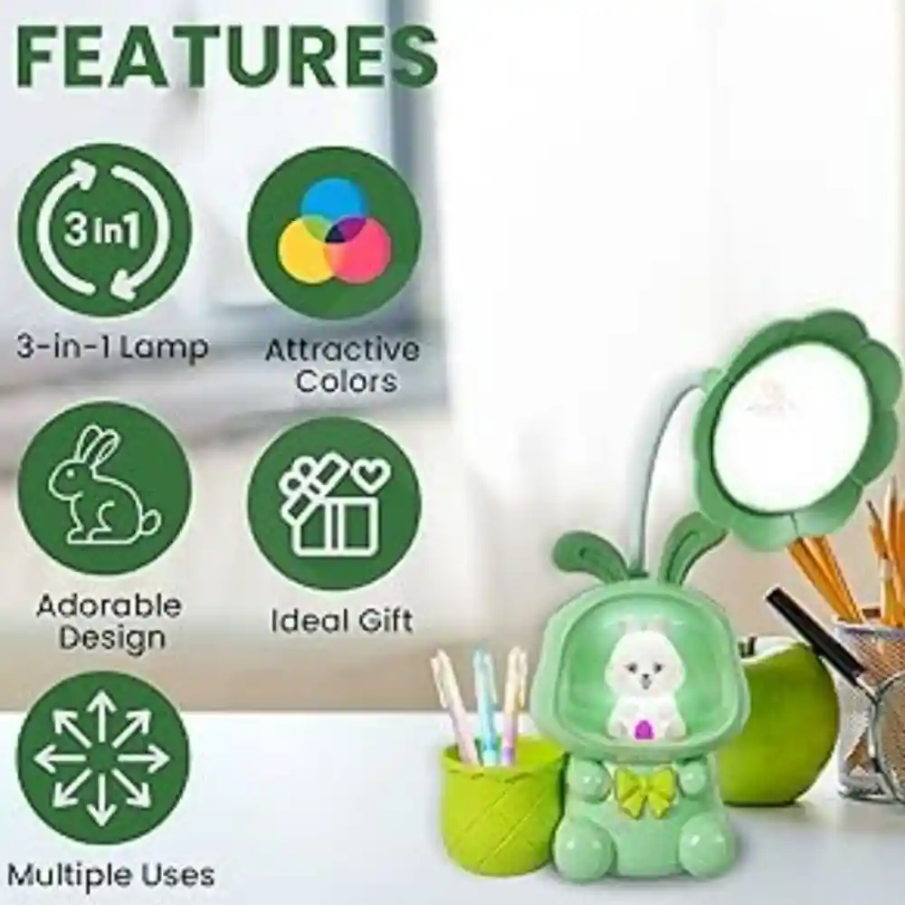 Cute Desk Lamp with Pen Holder