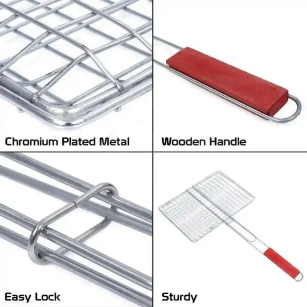 Stainless Steel BBQ Grill Net Clip