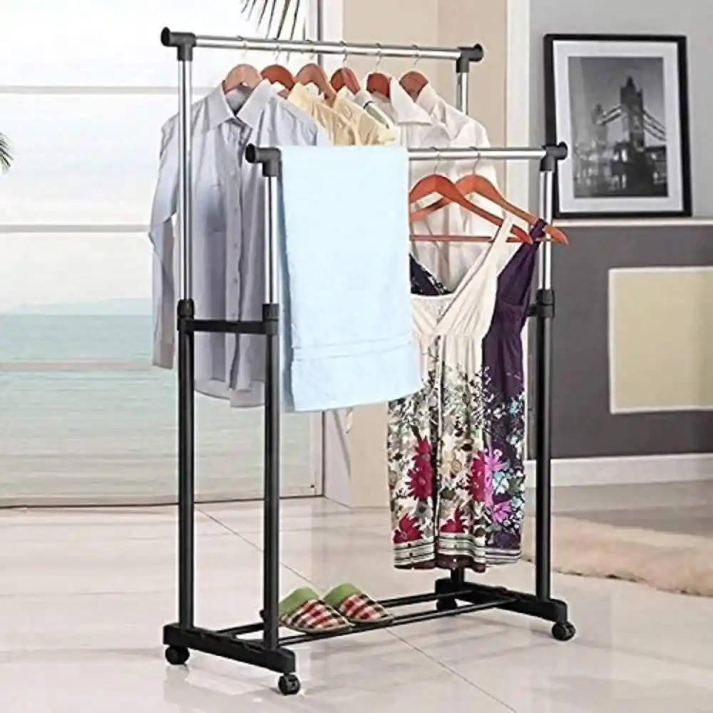 Double-Pole-Cloth-Hanger