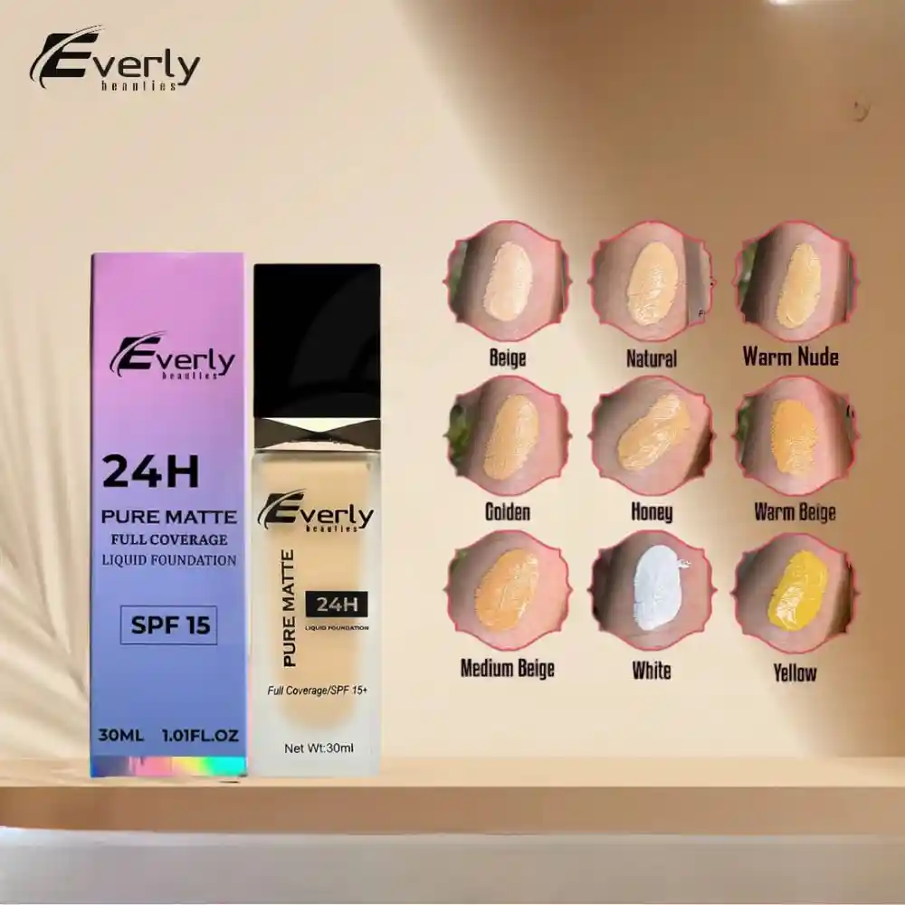 Matte liquid foundation