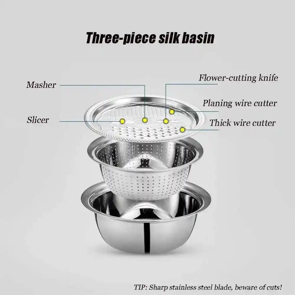 Stainless Steel Grater Basin