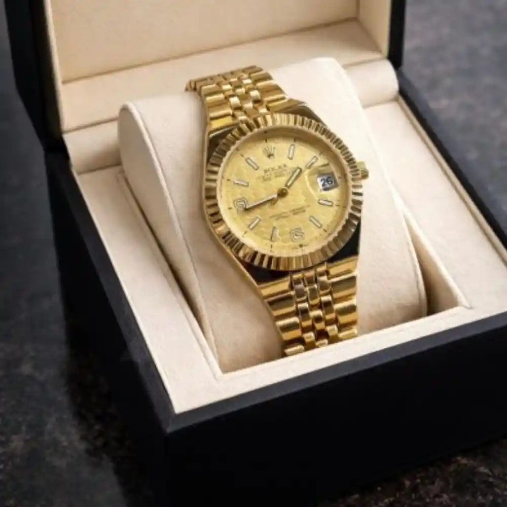 Rolex-Honeycomb-Dial-Fashionable-Ladies-Watch