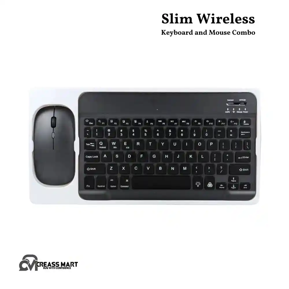 Slim Wireless Keyboard and Mouse Combo