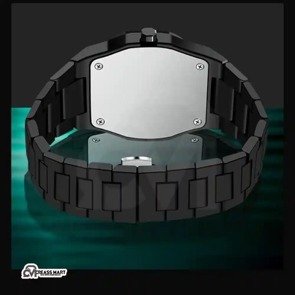 Matte Black Analog Watch