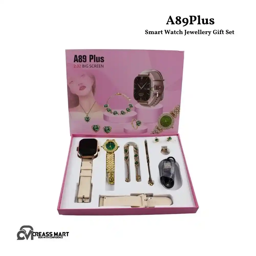 A89Plus Smart Watch Jewellery Gift Set