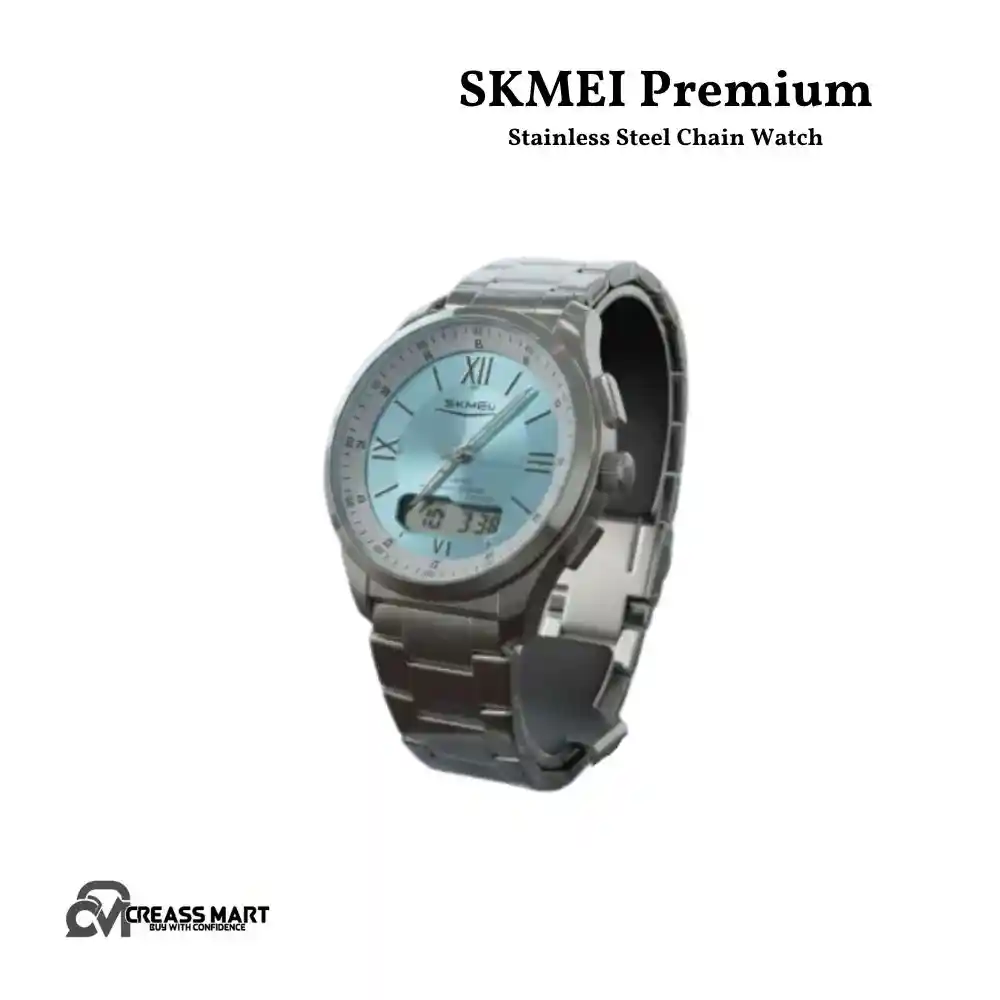 SKMEI Premium Stainless Steel Chain Watch