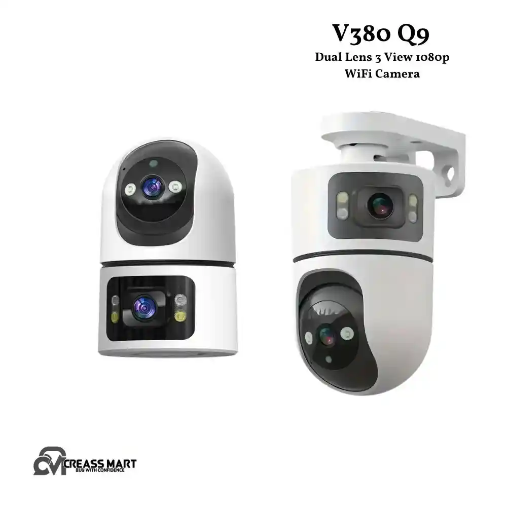 V380 Q9 Dual Lens 3 View 1080p WiFi Camera