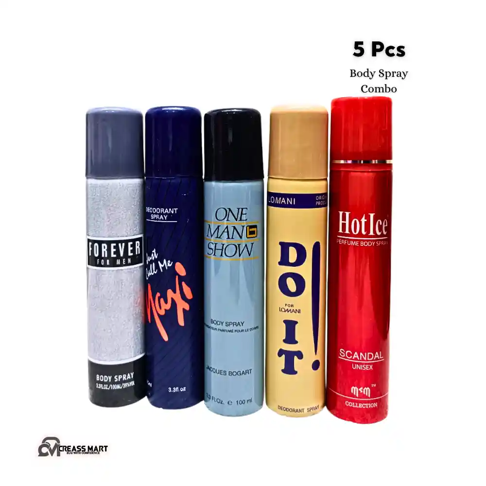 100 ML 5 Pcs Body Spray Combo