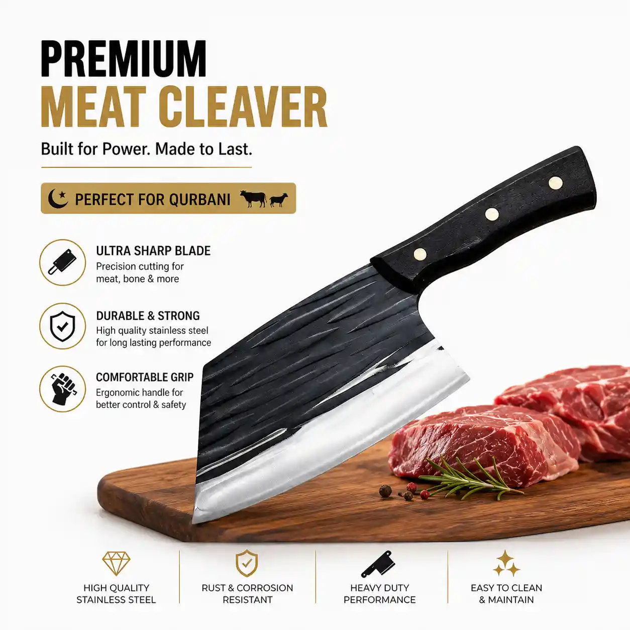 Damascus-Steel-Kitchen-Knife-and-Wooden-Handle-Chef's-Knife