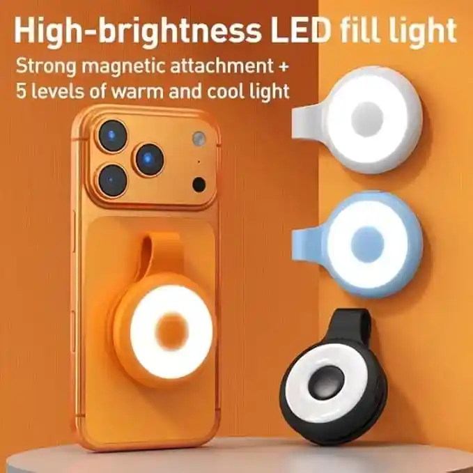 Magnetic Silicone Fill Light with Suction