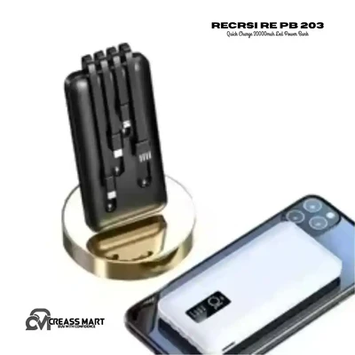 Recrsi Re PB 203 Quick Charge 20000mah Led Power Bank