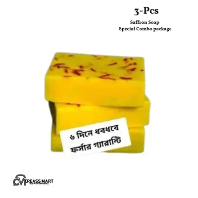 3-Pcs Saffron Soap Special Combo package
