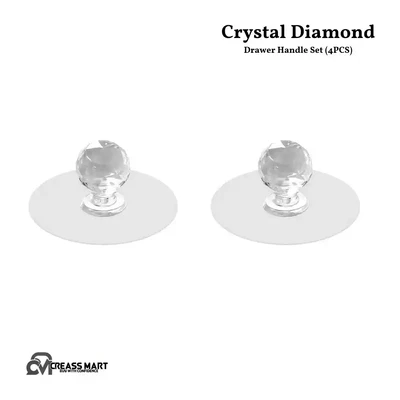 Crystal Diamond Drawer Handle Set (4PCS)