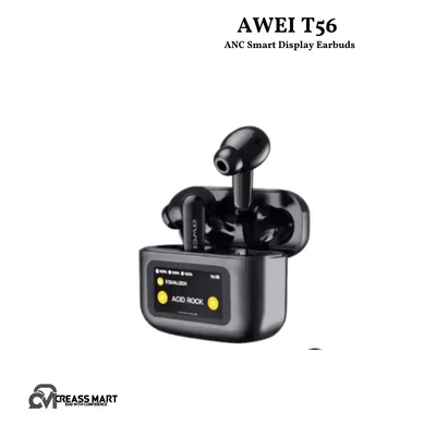 AWEI T56 ANC Smart Display Earbuds