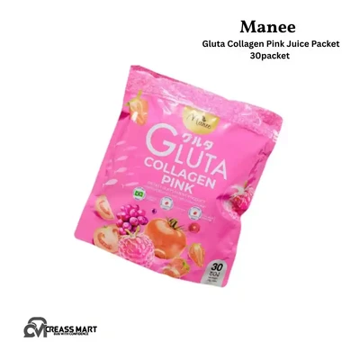 Manee Gluta Collagen Pink Juice Packet 30 pack